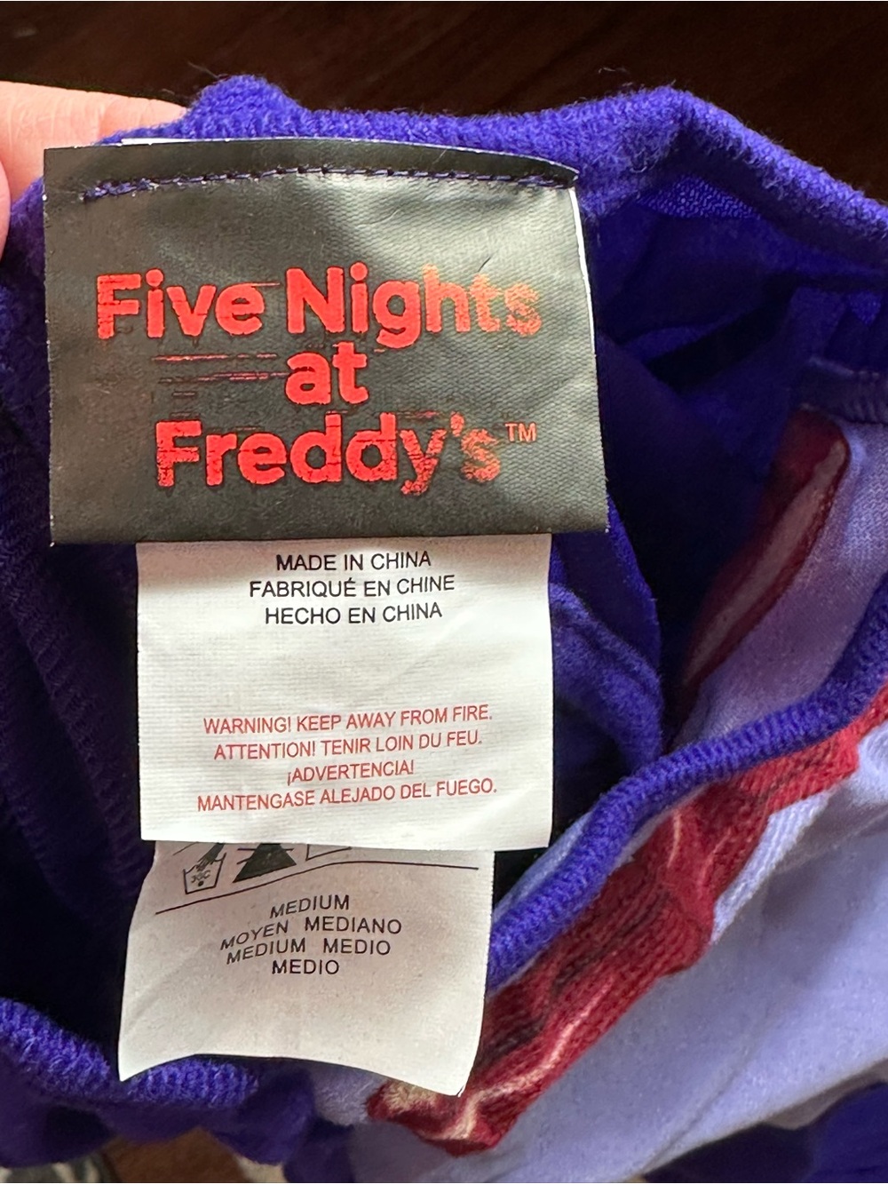 Rubie’s Five Nights at Freddie’sYouth Bonnie Costume… NO Mitts. - Picture 6 of 10
